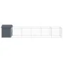 Dog house with gray galvanized steel roof 117x609x123 cm by vidaXL, Dog kennels - Ref: Foro24-3189060, Price: 368,06 €, Disco...