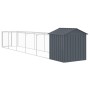 Hundehütte mit grau verzinktem Stahldach 117x609x123 cm von vidaXL, Hundehütten - Ref: Foro24-3189060, Preis: 366,25 €, Rabat...