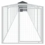Dog house with gray galvanized steel roof 117x1017x123 cm by vidaXL, Dog kennels - Ref: Foro24-3189062, Price: 499,25 €, Disc...