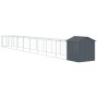 Hundehütte mit grau verzinktem Stahldach 117x1017x123 cm von vidaXL, Hundehütten - Ref: Foro24-3189062, Preis: 521,90 €, Raba...