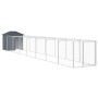 Caseta perros con tejado acero galvanizado gris 117x813x123 cm von vidaXL, Hundehütten - Ref: Foro24-3189061, Preis: 444,38 €...