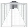 Caseta perros con tejado acero galvanizado gris 117x813x123 cm von vidaXL, Hundehütten - Ref: Foro24-3189061, Preis: 434,84 €...