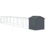 Caseta perros con tejado acero galvanizado gris 117x813x123 cm von vidaXL, Hundehütten - Ref: Foro24-3189061, Preis: 434,84 €...