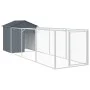 Dog house with gray galvanized steel roof 117x405x123 cm by vidaXL, Dog kennels - Ref: Foro24-3189059, Price: 289,55 €, Disco...
