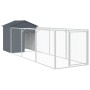 Hundehütte mit grau verzinktem Stahldach 117x405x123 cm von vidaXL, Hundehütten - Ref: Foro24-3189059, Preis: 296,00 €, Rabat...