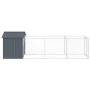 Dog house with gray galvanized steel roof 117x405x123 cm by vidaXL, Dog kennels - Ref: Foro24-3189059, Price: 289,55 €, Disco...