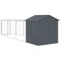 Hundehütte mit grau verzinktem Stahldach 117x405x123 cm von vidaXL, Hundehütten - Ref: Foro24-3189059, Preis: 289,55 €, Rabat...