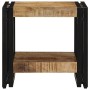 Mesa de Café Marrón 40 x 40 x 38 cm madera maciza de mango