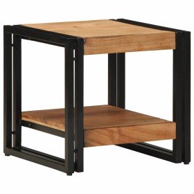 Mesa de Café Marrón 40 x 40 x 38 cm madera maciza de acacia