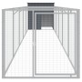 Caseta perros con corral acero galvanizado gris 110x609x110 cm von vidaXL, Hundehütten - Ref: Foro24-3189080, Preis: 348,38 €...