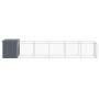 Caseta perros con corral acero galvanizado gris 110x609x110 cm von vidaXL, Hundehütten - Ref: Foro24-3189080, Preis: 348,38 €...