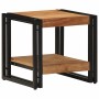 Mesa de Café Marrón 40 x 40 x 38 cm madera maciza de acacia