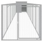 Hundehüttenstall aus hellgrauem, verzinktem Stahl, 110 x 813 x 110 cm von vidaXL, Hundehütten - Ref: Foro24-3189086, Preis: 4...