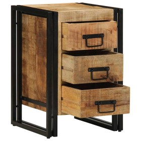 Armario de Noche Marrón 40 x 35 x 50 cm madera maciza de mango Armario de Noche Marrón 40 x 35 x 50 cm madera maciza de mango