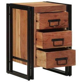 Armario de Noche Marrón 40 x 40 x 59 cm madera maciza de acacia Armario de Noche Marrón 40 x 40 x 59 cm madera maciza de acacia