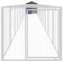 Caseta perros con tejado acero galvanizado gris 117x1221x123 cm von vidaXL, Hundehütten - Ref: Foro24-3189063, Preis: 584,39 ...