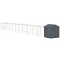 Caseta perros con tejado acero galvanizado gris 117x1221x123 cm von vidaXL, Hundehütten - Ref: Foro24-3189063, Preis: 584,39 ...
