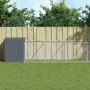 Caseta perros con corral acero galvanizado gris 110x1017x110 cm de vidaXL, Casetas para perros - Ref: Foro24-3189082, Precio:...