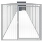 Hundehütte mit Corral grau verzinktem Stahl 110x1017x110 cm von vidaXL, Hundehütten - Ref: Foro24-3189082, Preis: 490,88 €, R...