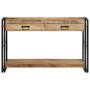 Mesa Consola Marrón 120 x 33 x 75 cm madera maciza de mango