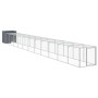 Chicken coop with galvanized steel gray enclosure 110x1221x110 cm by vidaXL, Cages and habitats for small animals - Ref: Foro...