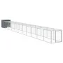 Chicken coop with galvanized steel gray enclosure 110x1221x110 cm by vidaXL, Cages and habitats for small animals - Ref: Foro...