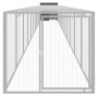 Chicken coop with galvanized steel gray enclosure 110x1221x110 cm by vidaXL, Cages and habitats for small animals - Ref: Foro...