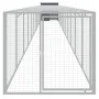 Chicken coop with galvanized steel gray enclosure 110x1221x110 cm by vidaXL, Cages and habitats for small animals - Ref: Foro...
