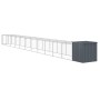 Chicken coop with galvanized steel gray enclosure 110x1221x110 cm by vidaXL, Cages and habitats for small animals - Ref: Foro...