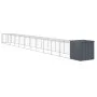 Chicken coop with galvanized steel gray enclosure 110x1221x110 cm by vidaXL, Cages and habitats for small animals - Ref: Foro...