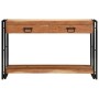 Mesa Consola Marrón 120 x 33 x 75 cm madera maciza de acacia