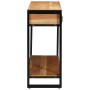 Mesa Consola Marrón 120 x 33 x 75 cm madera maciza de acacia