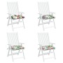 Stuhlkissen 4 Stück mehrfarbiger Stoff 40x40x7 cm von vidaXL, Kissen für Stühle und Sofas - Ref: Foro24-361493, Preis: 37,61 ...