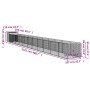 Hundehütte mit Corral grau verzinktem Stahl 110x1221x110 cm von vidaXL, Hundehütten - Ref: Foro24-3189083, Preis: 590,25 €, R...