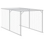 Gallinero con corral acero galvanizado gris claro 110x609x110cm by vidaXL, Cages and habitats for small animals - Ref: Foro24...