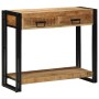 Mesa Consola Marrón 90 x 33 x 75 cm madera maciza de mango