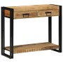 Mesa Consola Marrón 90 x 33 x 75 cm madera maciza de mango