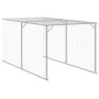 Chicken coop with corral gray galvanized steel 110x405x110 cm by vidaXL, Cages and habitats for small animals - Ref: Foro24-3...