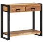 Mesa Consola Marrón 90 x 33 x 75 cm madera maciza de acacia
