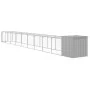 Chicken coop and corral light gray galvanized steel 110x1017x110 cm by vidaXL, Cages and habitats for small animals - Ref: Fo...