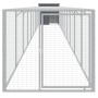 Chicken coop with corral gray galvanized steel 110x1017x110 cm by vidaXL, Cages and habitats for small animals - Ref: Foro24-...