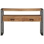 Mesa Consola Marrón 120 x 33 x 75 cm madera maciza de acacia