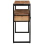 Mesa Consola Marrón 120 x 33 x 75 cm madera maciza de acacia