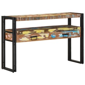 Mesa Consola con cajón 120 x 33 x 75 cm madera maciza reciclada