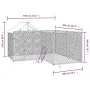 Outdoor kennel with silver galvanized steel roof 4x4x2.5 m by vidaXL, Dog kennels and fences - Ref: Foro24-3190470, Price: 25...
