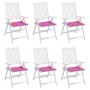 Gartenstuhlkissen 6 Stk. rosa Stoff 50x50x3 cm von vidaXL, Kissen für Stühle und Sofas - Ref: Foro24-361094, Preis: 63,94 €, ...