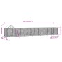 Perrera de exterior con techo acero galvanizado plata 14x2x2,5m de vidaXL, Casetas y cercados para perros - Ref: Foro24-31904...