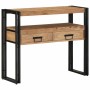 Mesa Consola Marrón 90 x 33 x 75 cm madera maciza de acacia