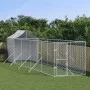 Außenzwinger mit silberverzinkter Stahlmarkise 2x10x2,5m von vidaXL, Hundehütten und Zäune - Ref: Foro24-3190476, Preis: 408,...