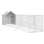 Außenzwinger mit silberverzinkter Stahlmarkise 2x10x2,5m von vidaXL, Hundehütten und Zäune - Ref: Foro24-3190476, Preis: 408,...